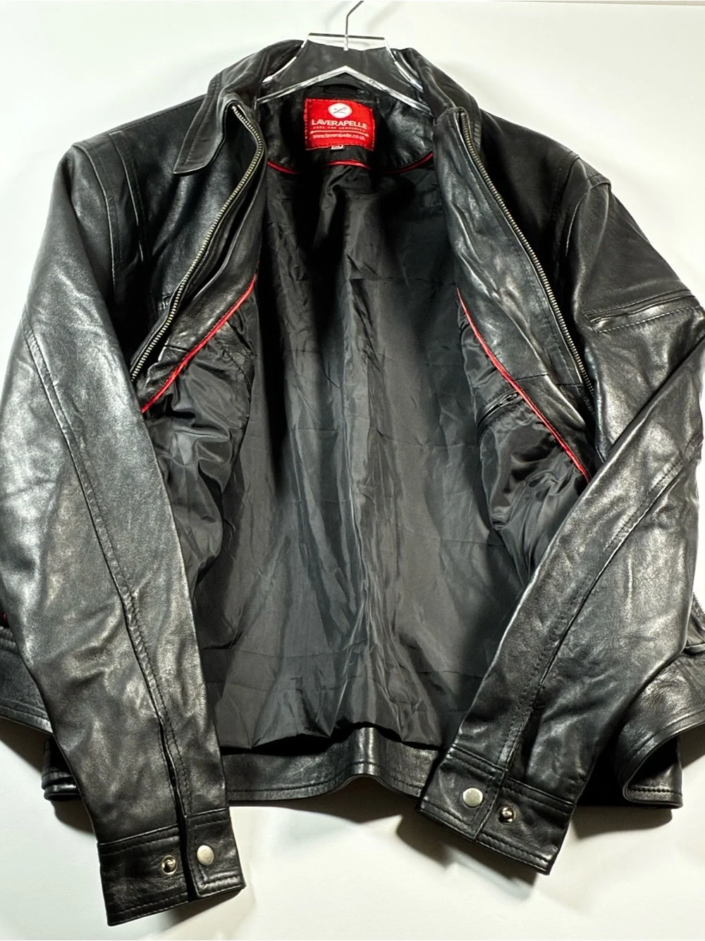 Laverapelle Men's Black Lambskin Leather Zip Jacket